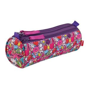 Piórnik tuba Easy Spokey 22x6x8cm, 3 zamki